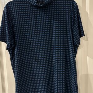 Anne Kline Black with Blue Polka Dot Blouse